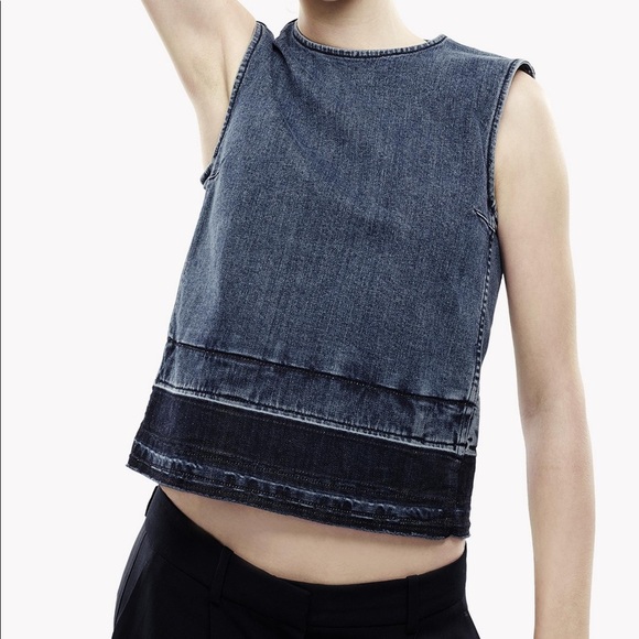 Theory Denim Top - Picture 1 of 8